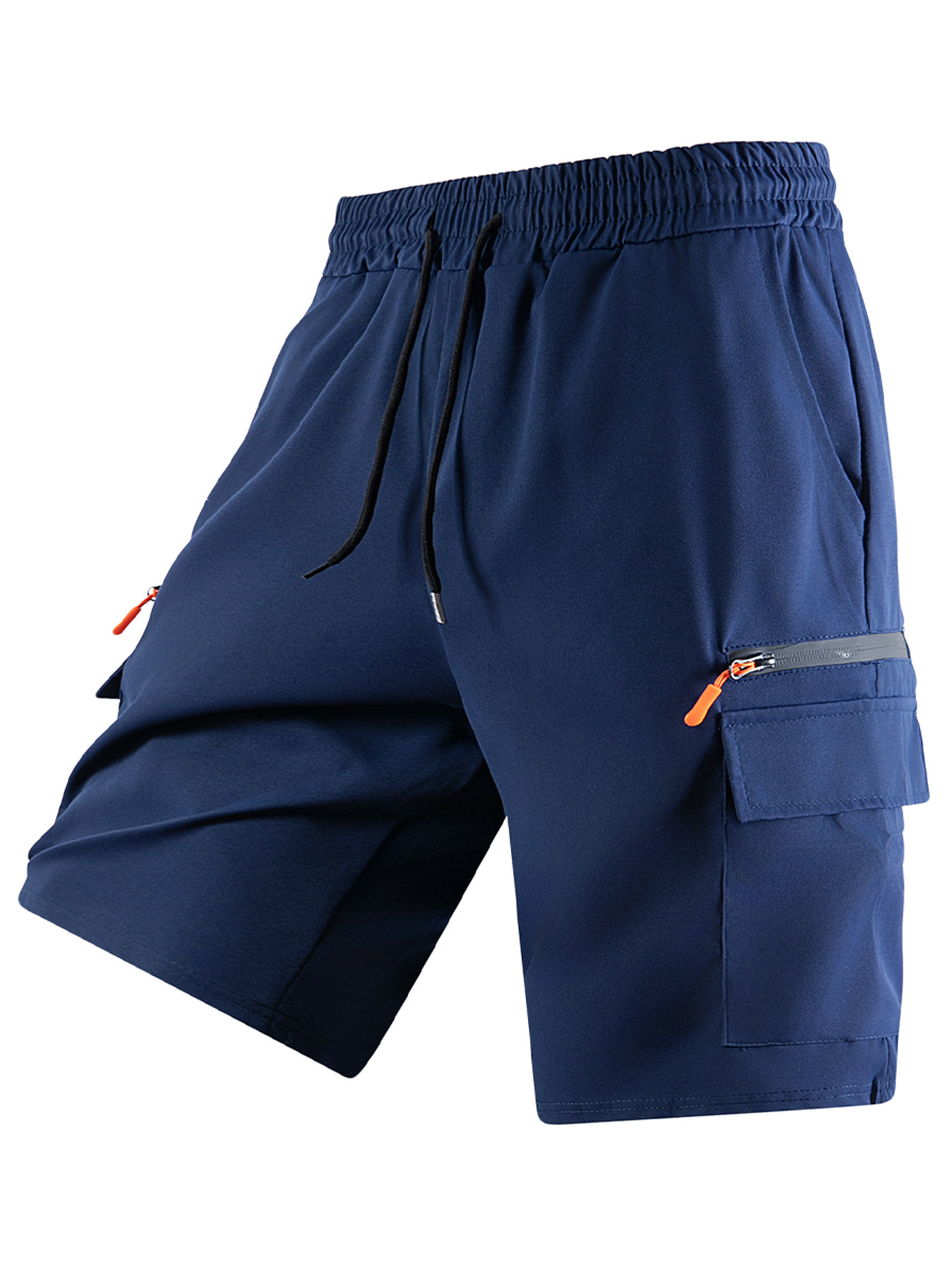 Men's Zippered Multi-Pocket Casual Cargo Shorts
