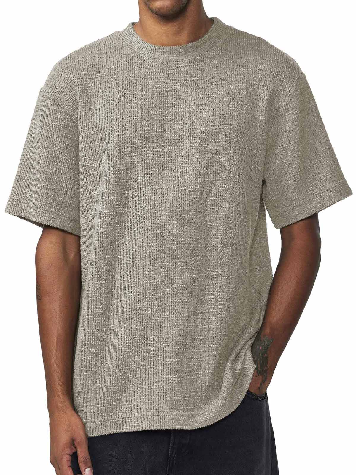 Men's Fashion Casual Retro Round Neck Short Sleeve T-Shirt