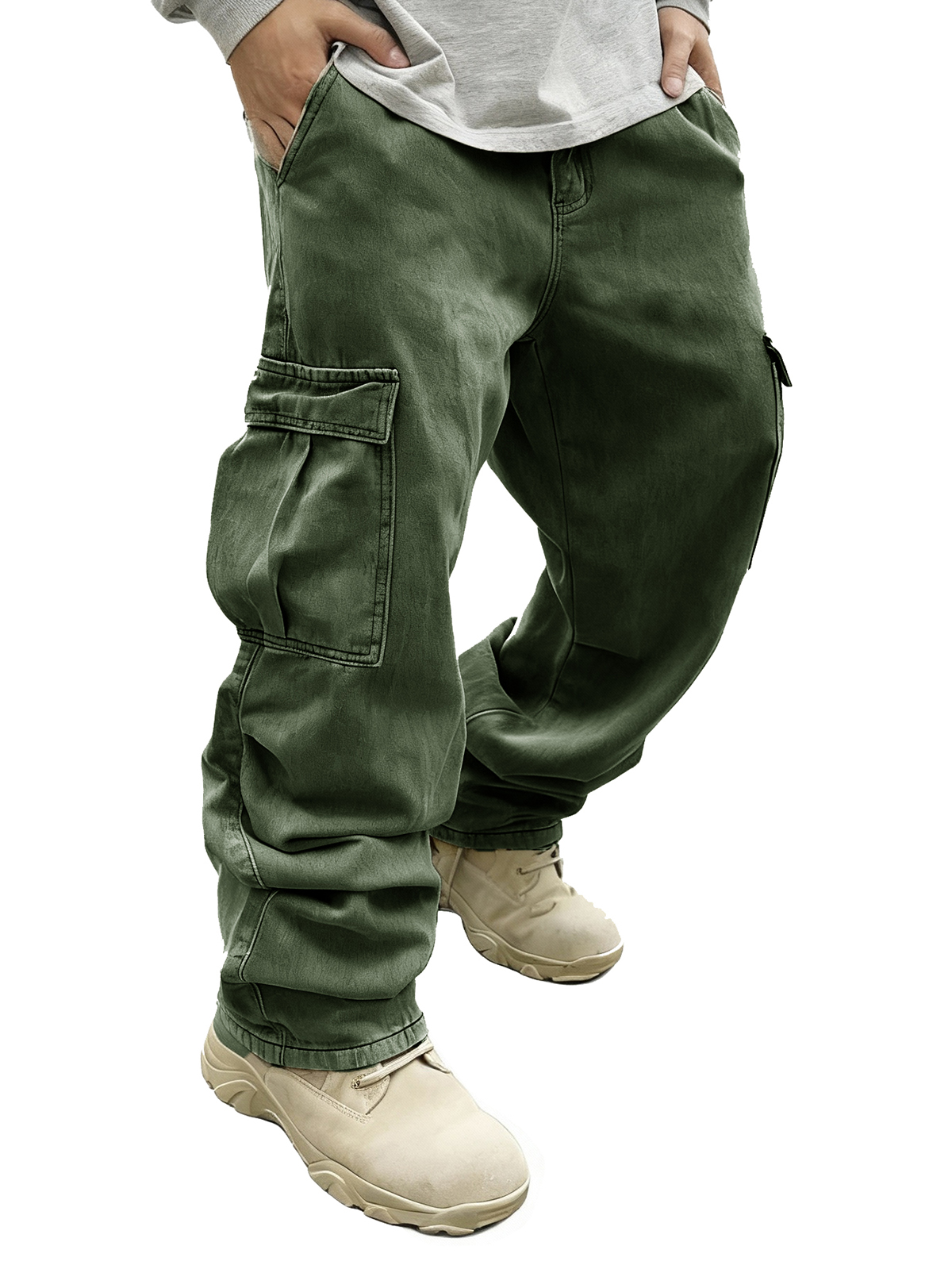 Men's Fashion Retro Pocket Loose Cargo Pants