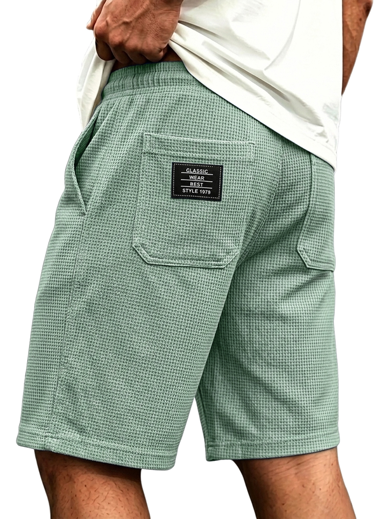 Men's Linen-style Collared Faux Two-piece Casual Comfortable Short-sleeved Polo Shirt