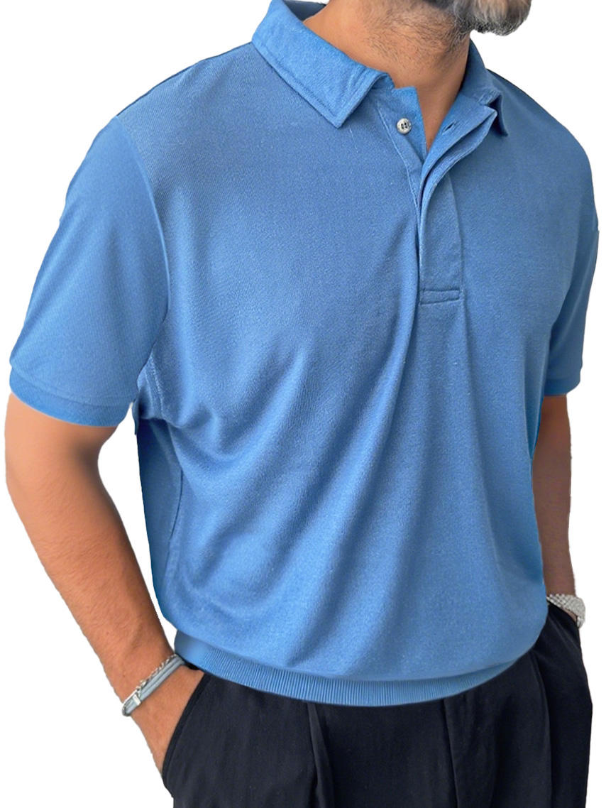 Men's Casual Everyday Lapel Short-sleeved Polo Shirt
