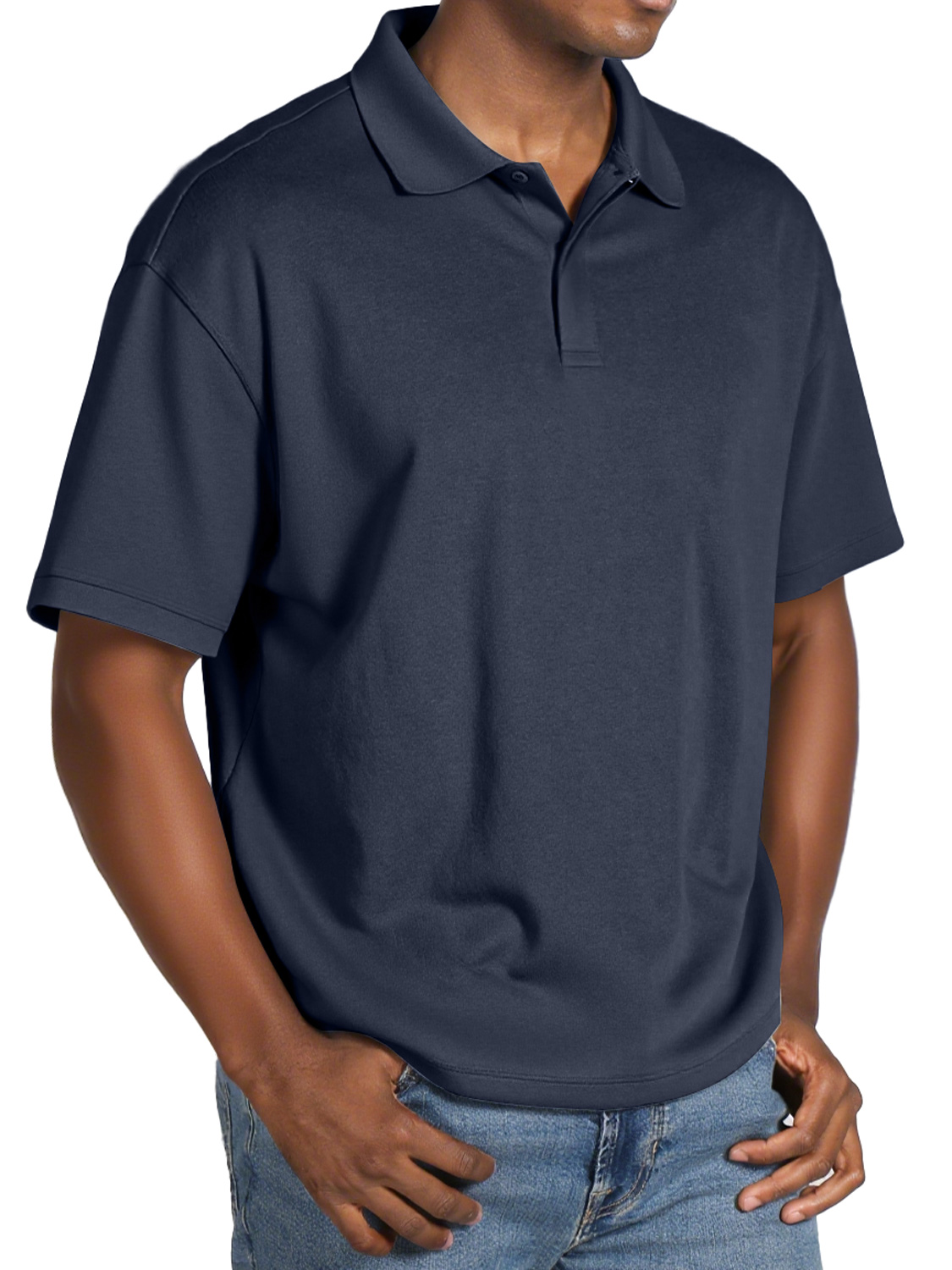 Men's Daily Lapel Button Casual Short-sleeved Polo Shirt