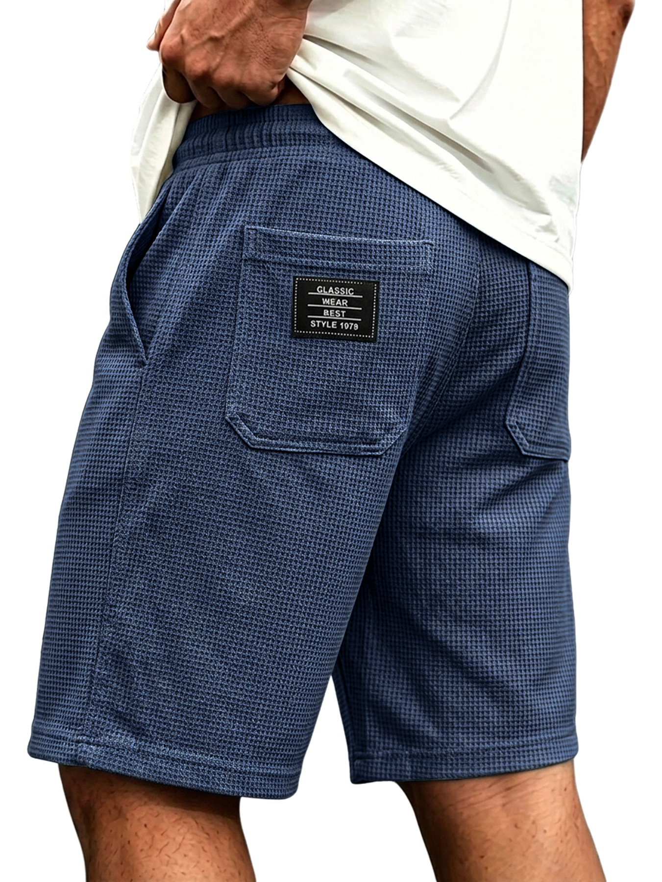 Men's Linen-style Collared Faux Two-piece Casual Comfortable Short-sleeved Polo Shirt