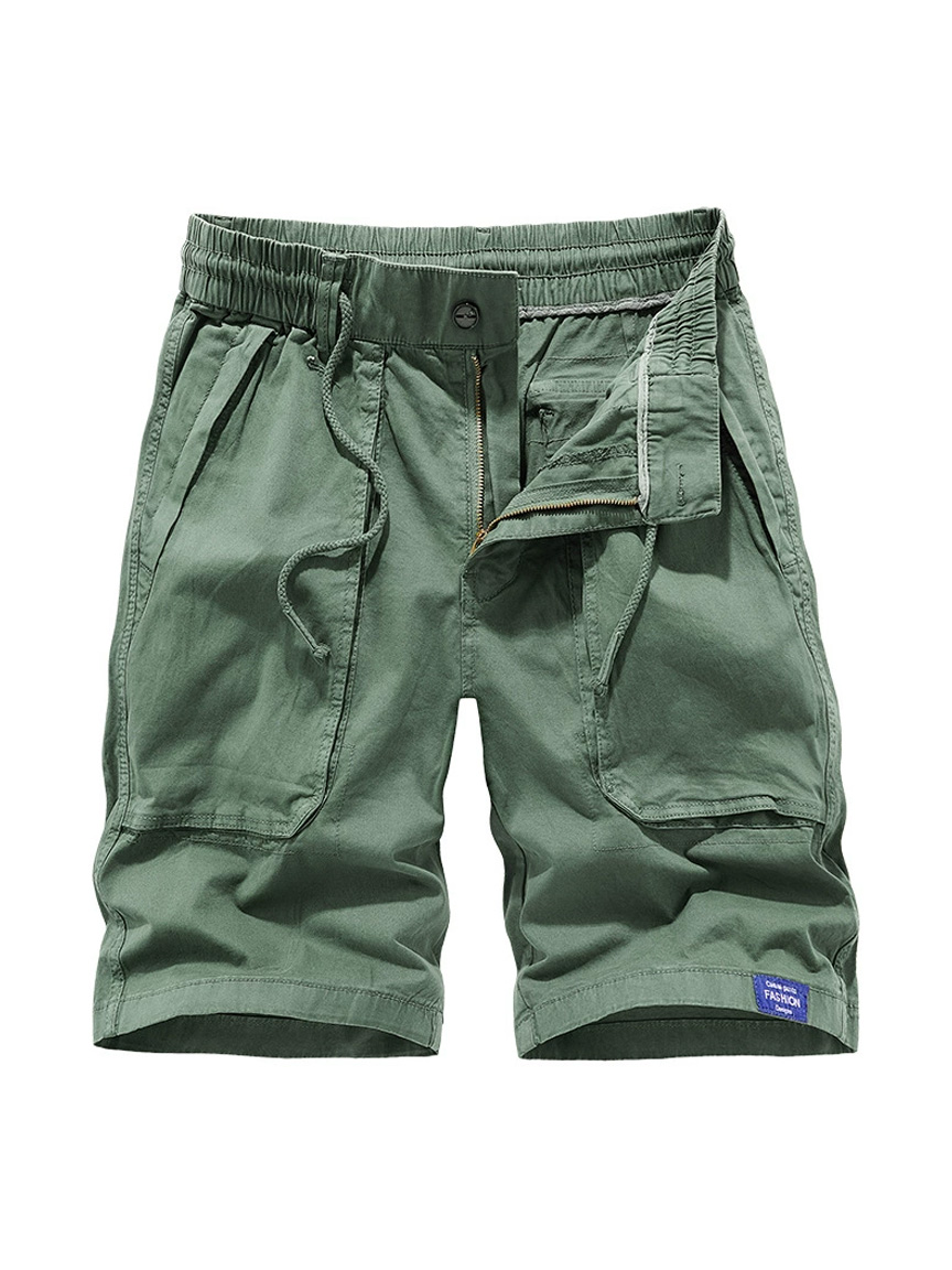 Men's Cotton Patch Pocket Casual Loose Cargo Shorts