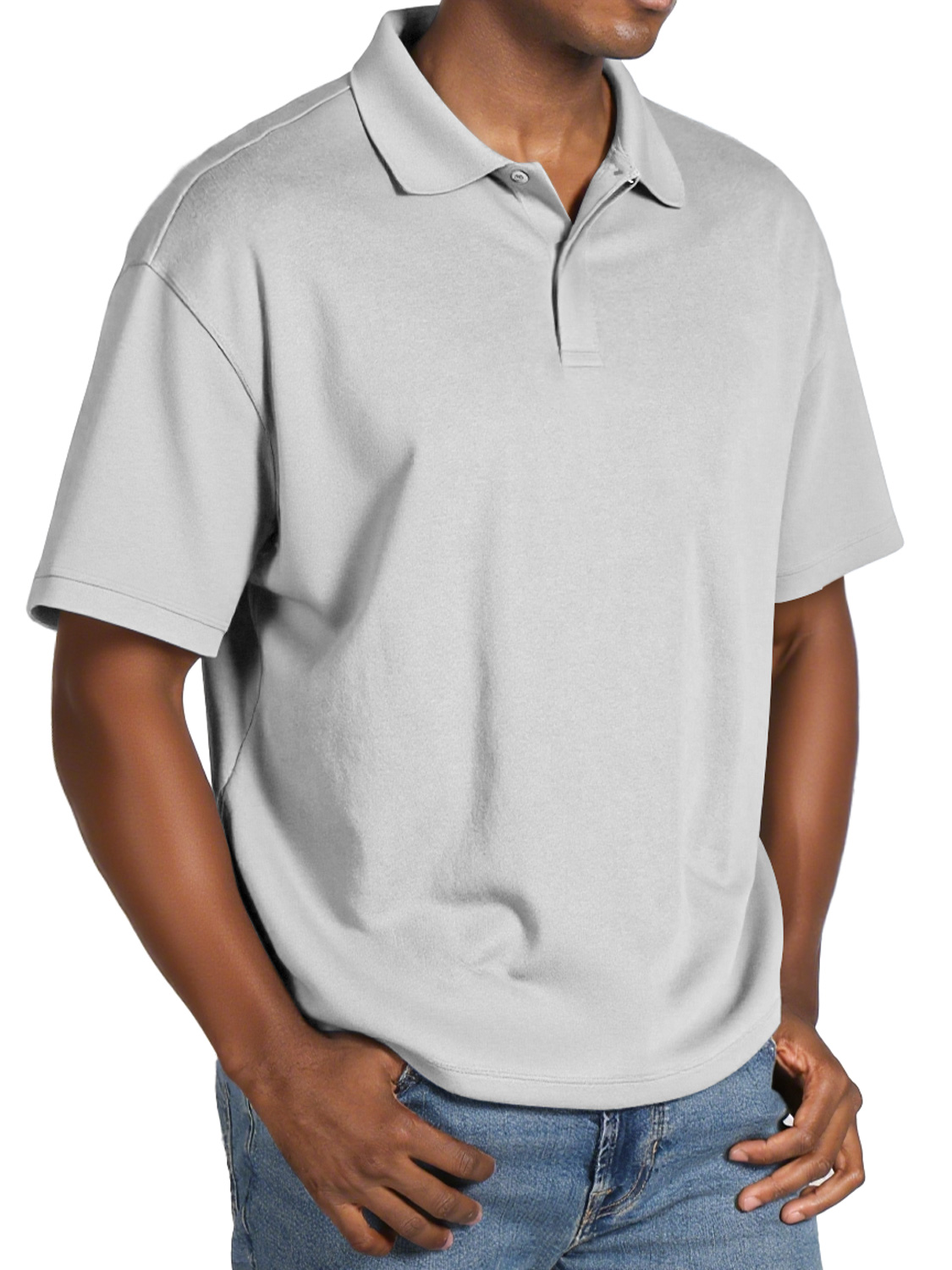 Men's Daily Lapel Button Casual Short-sleeved Polo Shirt