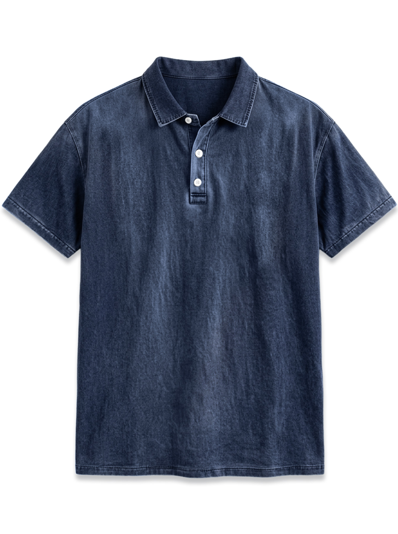 Men's Casual Retro Collar Button-Down Short-Sleeve Polo Shirt