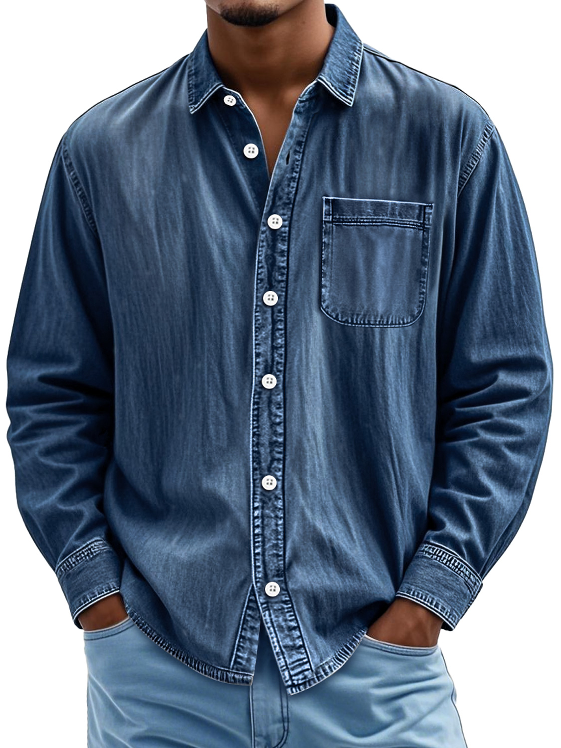 Men's Retro Everyday Casual Comfort Long Sleeve Shirt