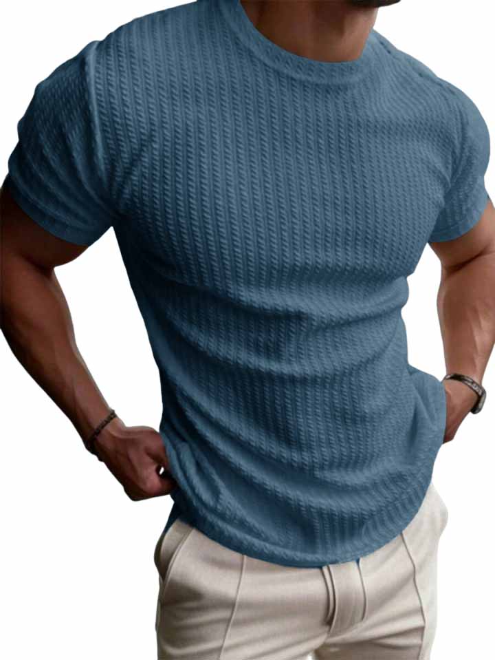Men's Fashion Retro Short Sleeve Pit T-Shirt