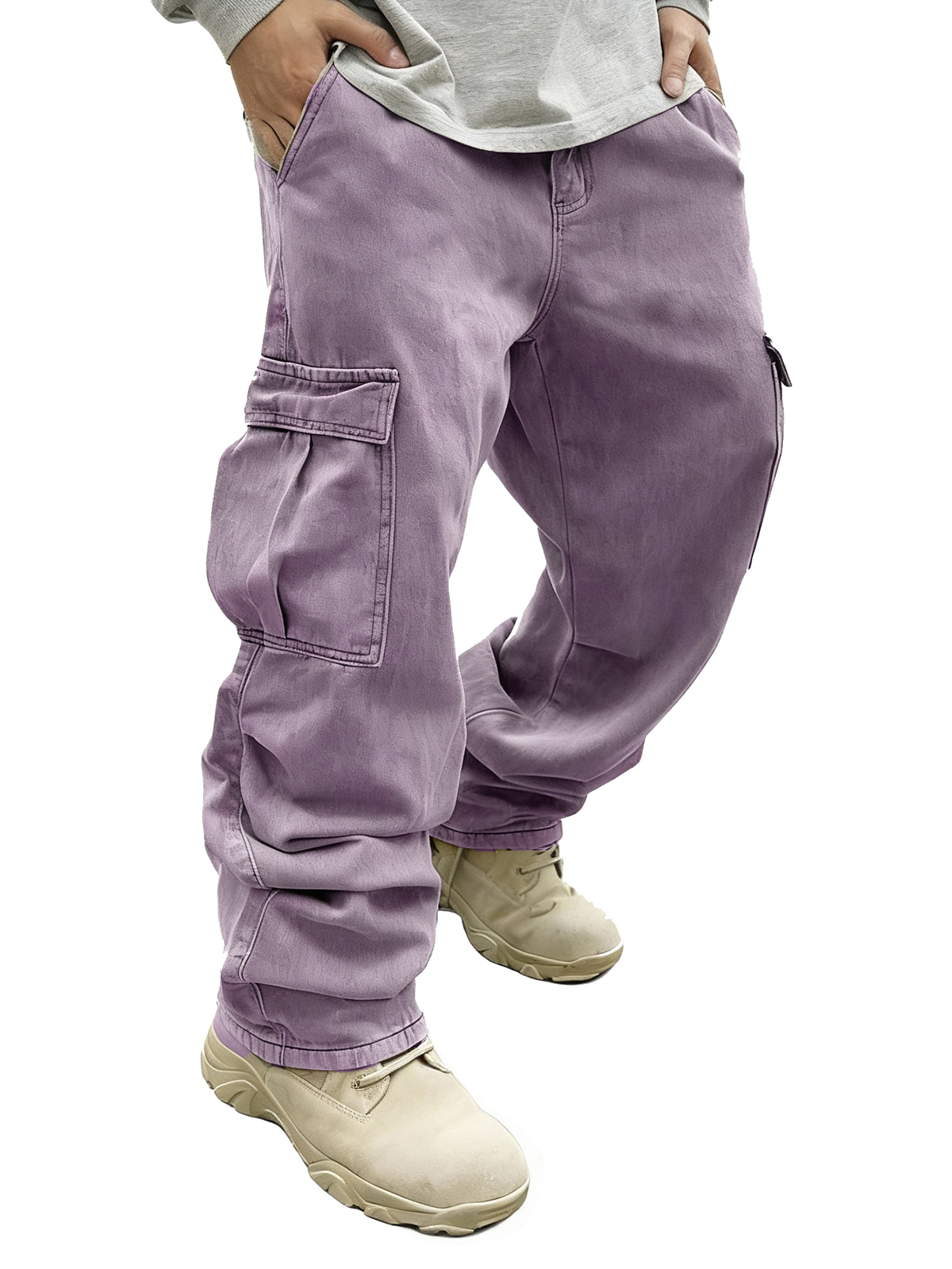Men's Fashion Retro Pocket Loose Cargo Pants