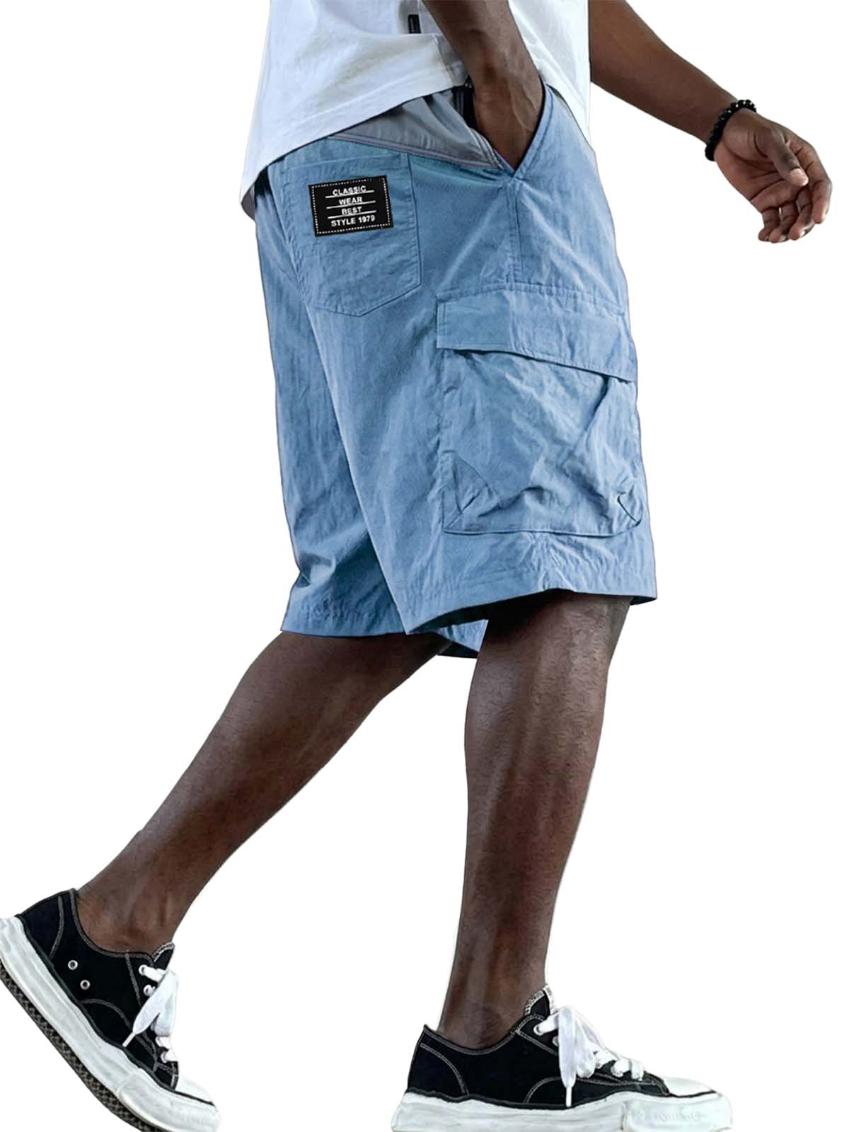 Outdoor Functional Quick-Drying Color-Block Shorts