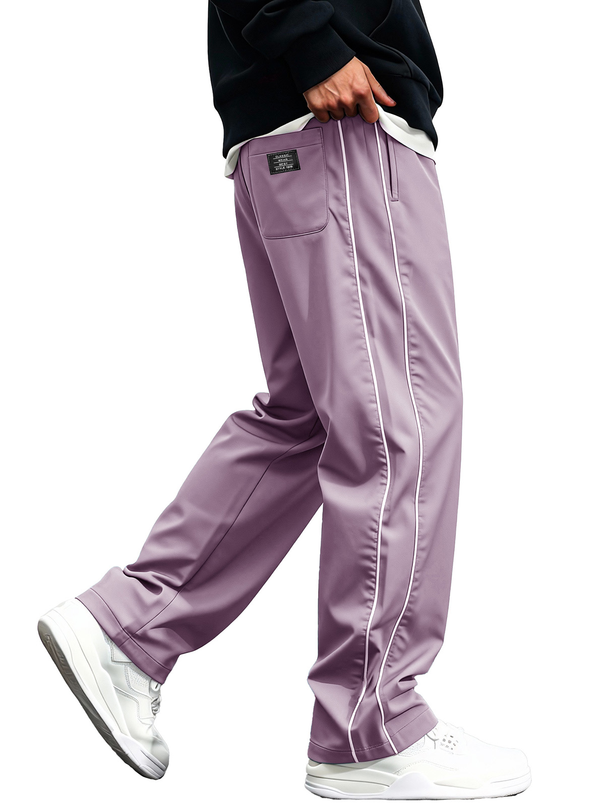 Men's Fashion Quick-Drying Sports Fabric Cargo Pants with Loose Pockets