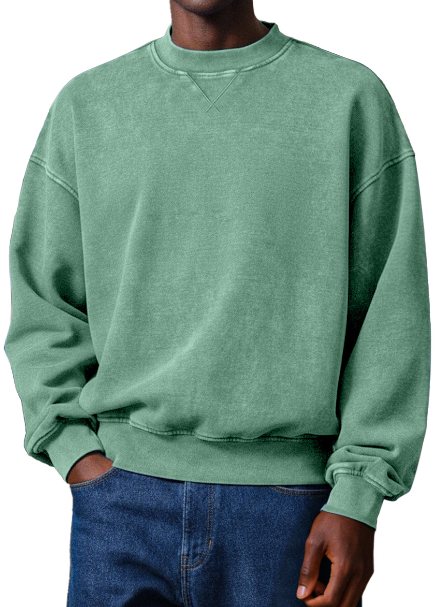 Men's Simple Retro Design Round Neck Sweatshirt