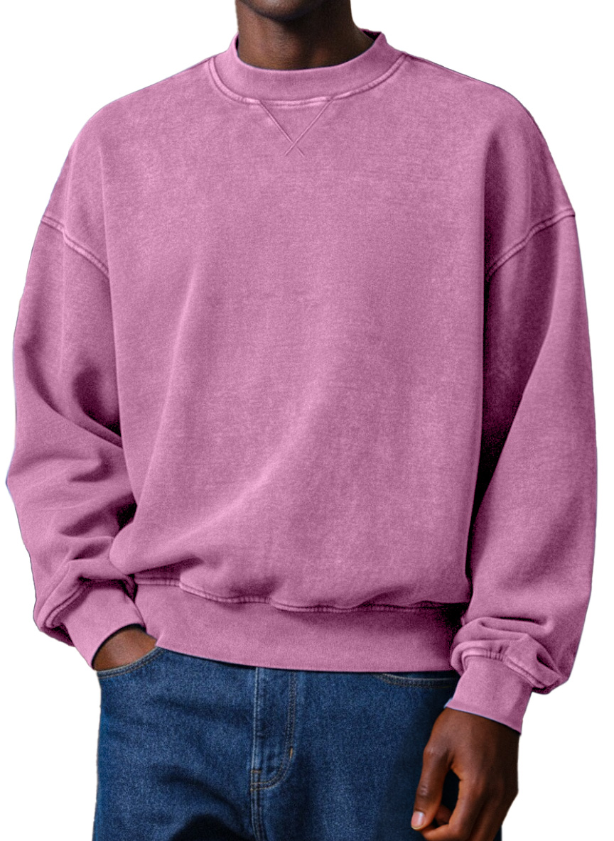 Men's Simple Retro Design Round Neck Sweatshirt
