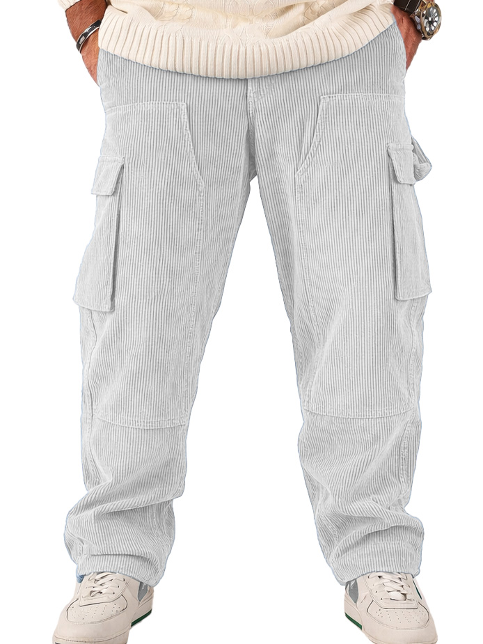 Men's Fashionable Casual Multi-Pocket Loose-Fitting Pants