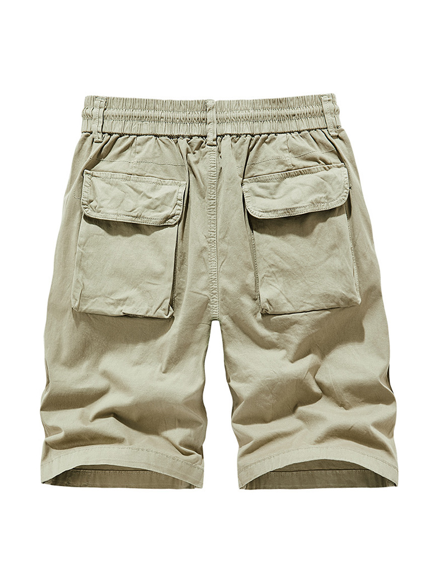 Men's Cotton Patch Pocket Casual Loose Cargo Shorts