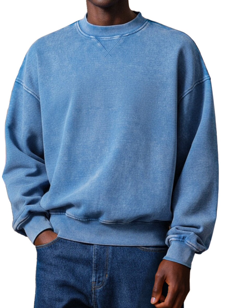 Men's Simple Retro Design Round Neck Sweatshirt