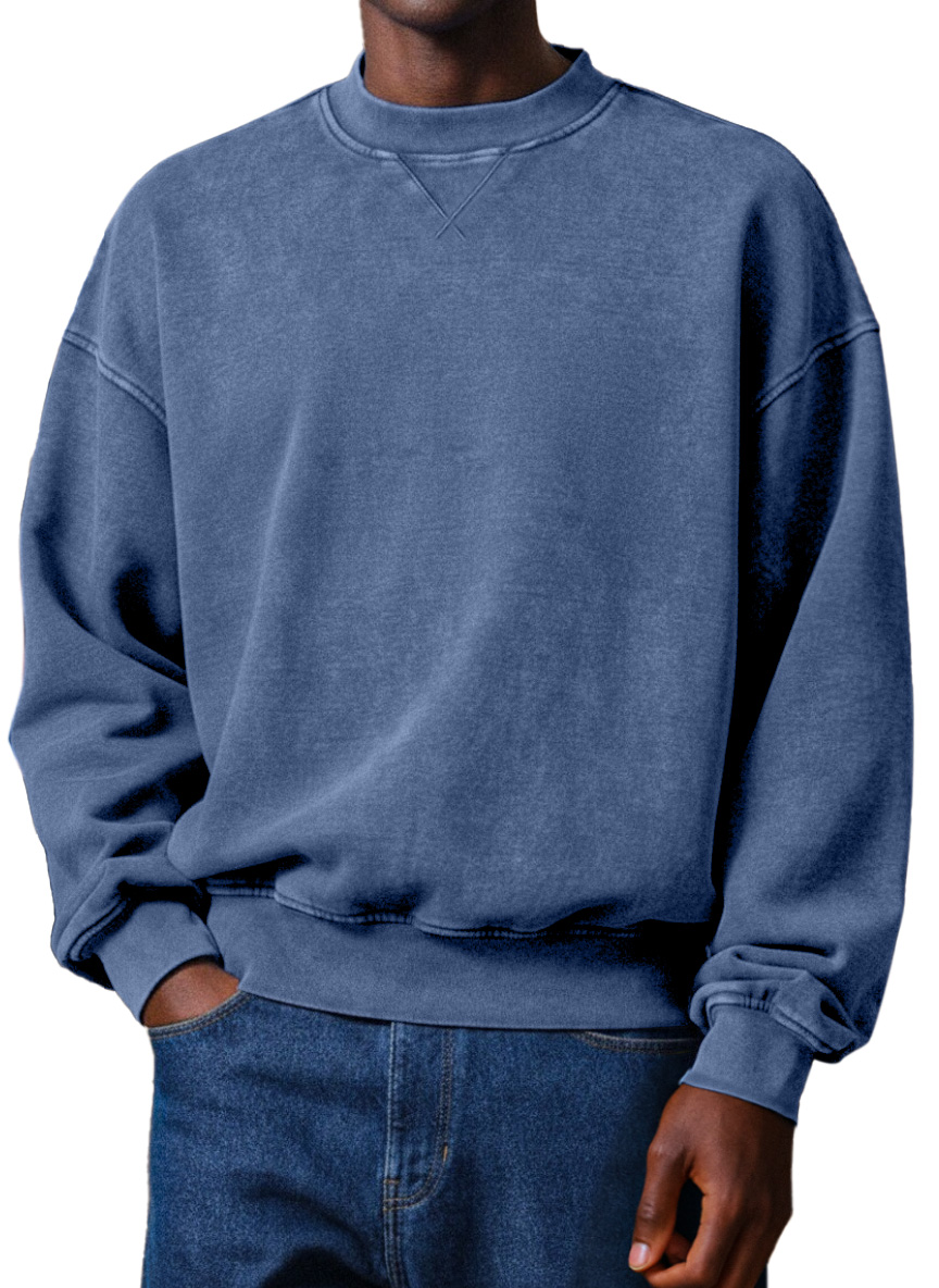 Men's Simple Retro Design Round Neck Sweatshirt