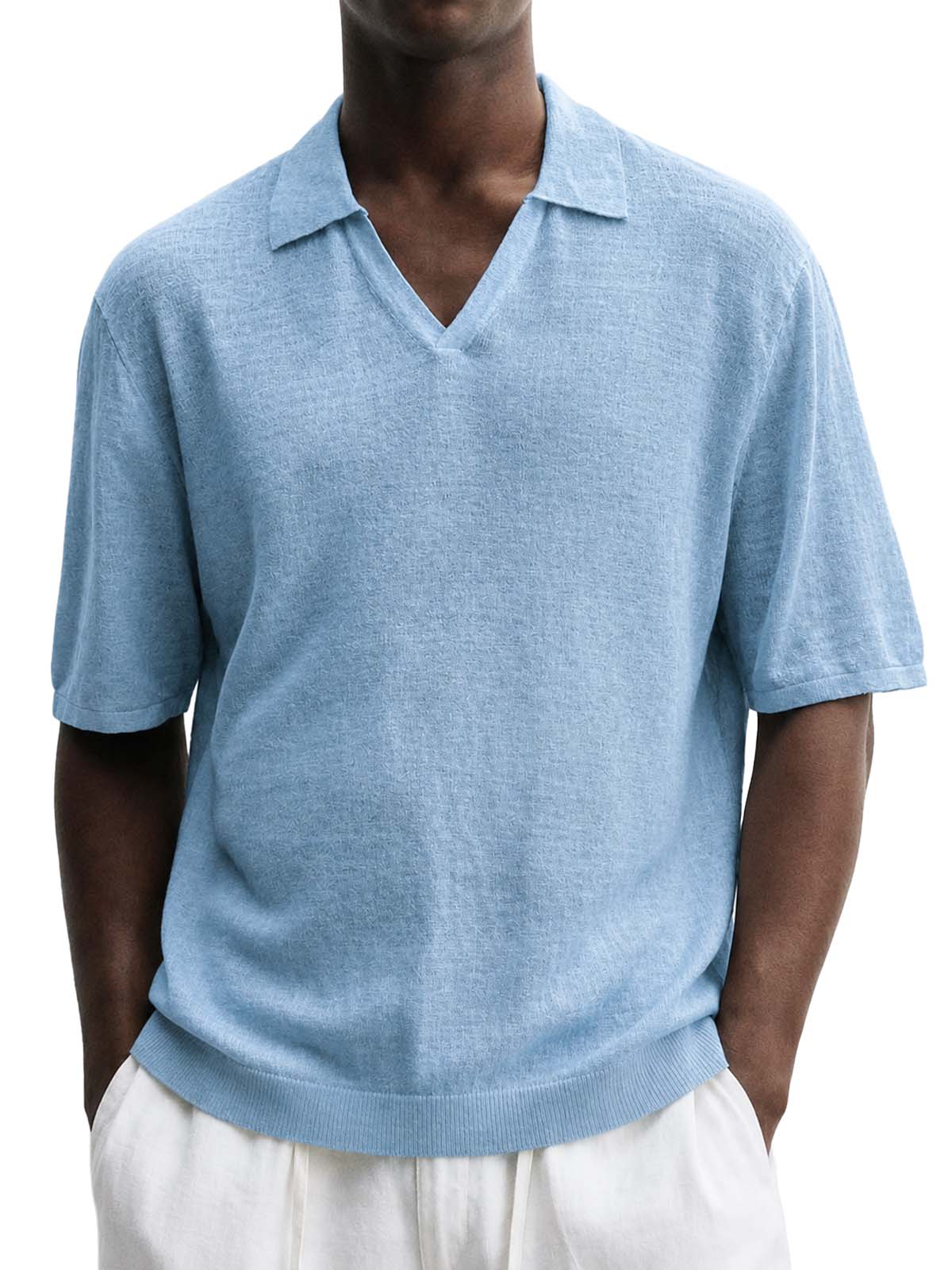 Men's Comfortable Basic Casual Polo Shirt