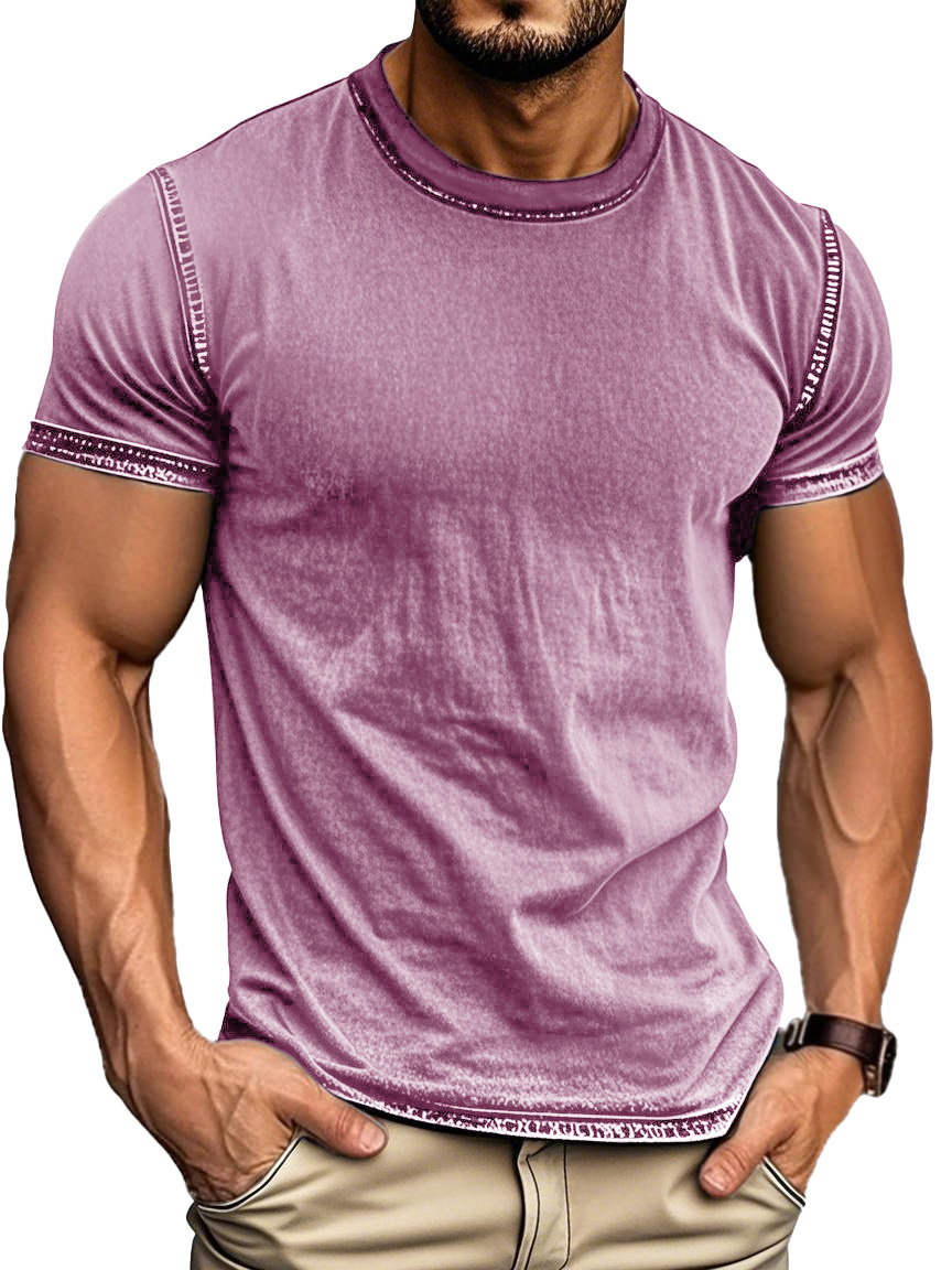 Men's Vintage Outdoor Distressed Short Sleeve T-shirt