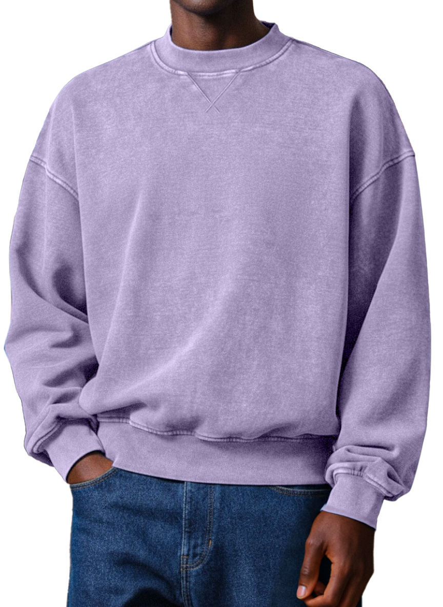 Men's Simple Retro Design Round Neck Sweatshirt