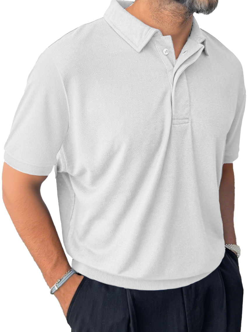 Men's Casual Everyday Lapel Short-sleeved Polo Shirt