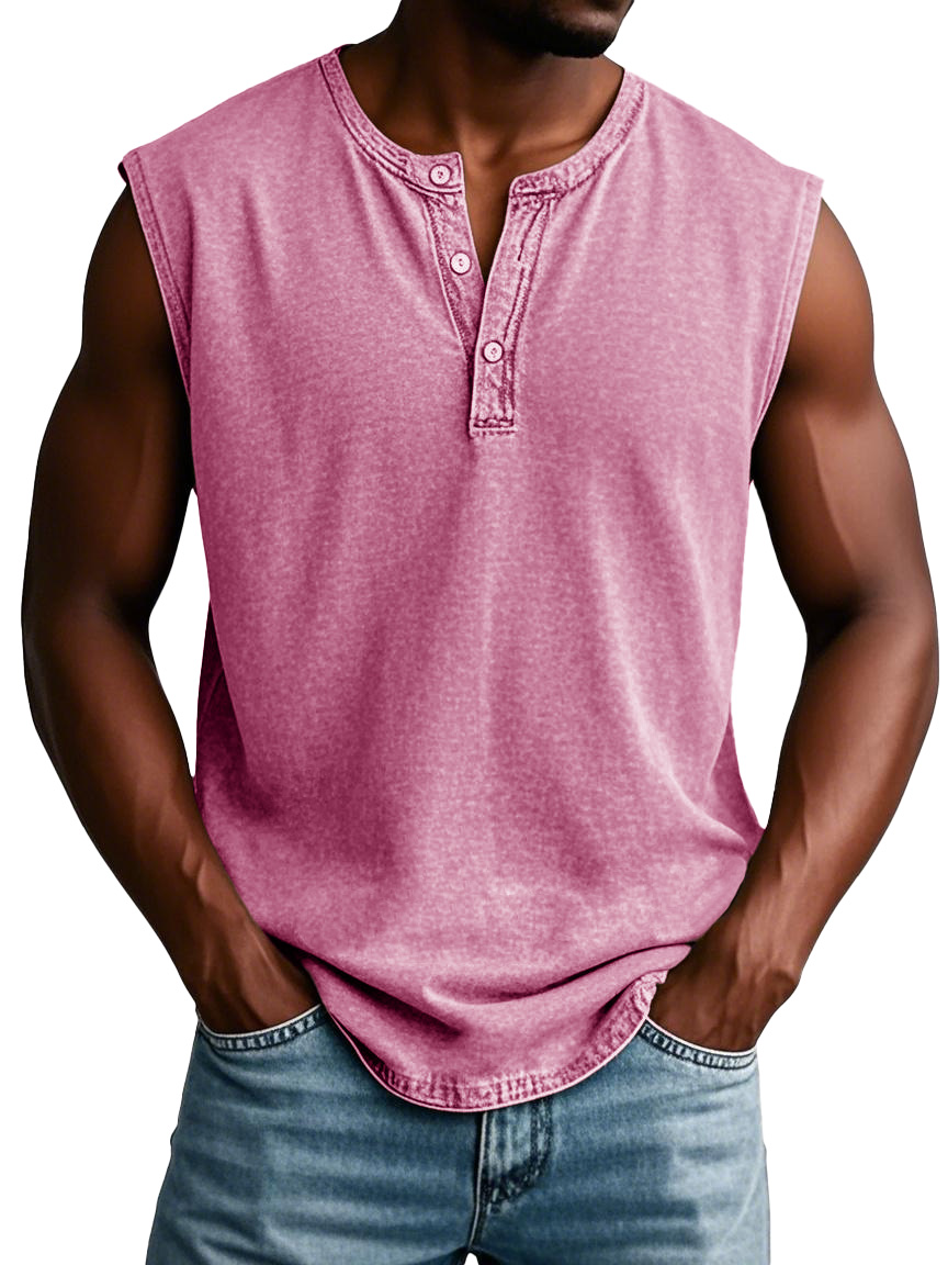 Men's Fashion Casual Retro Sports Sleeveless T-shirt