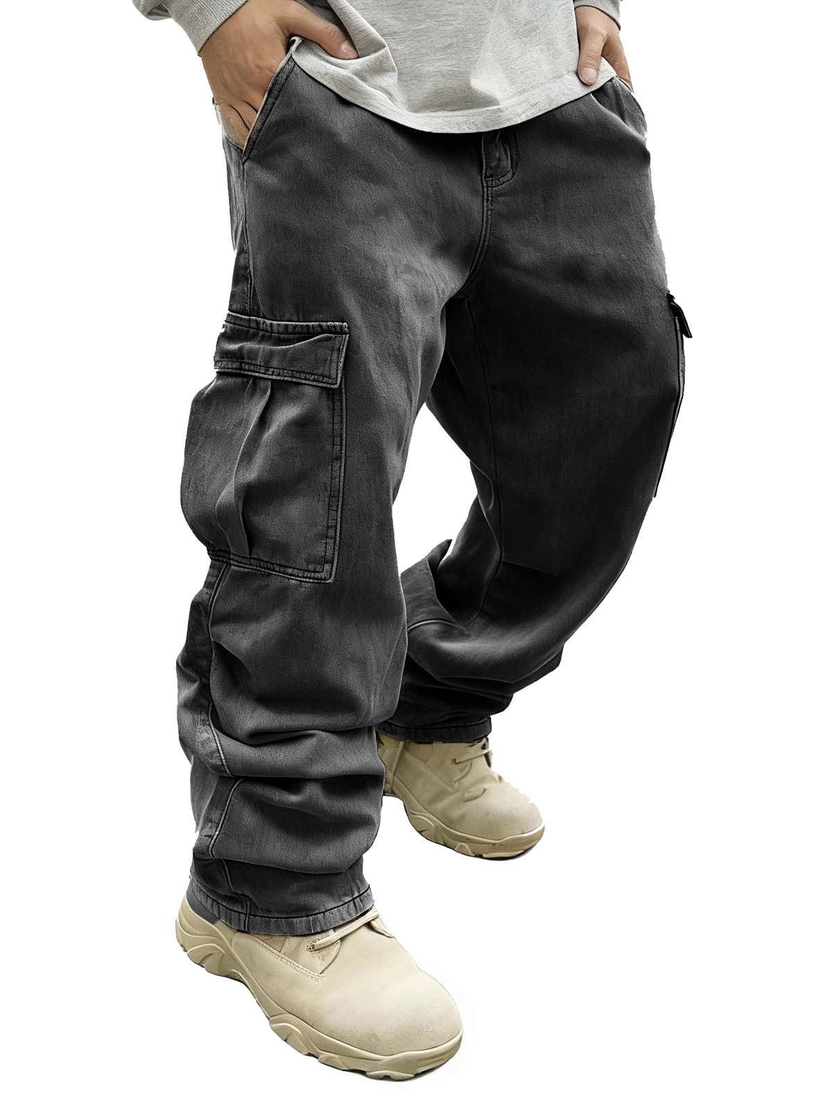 Men's Fashion Retro Pocket Loose Cargo Pants
