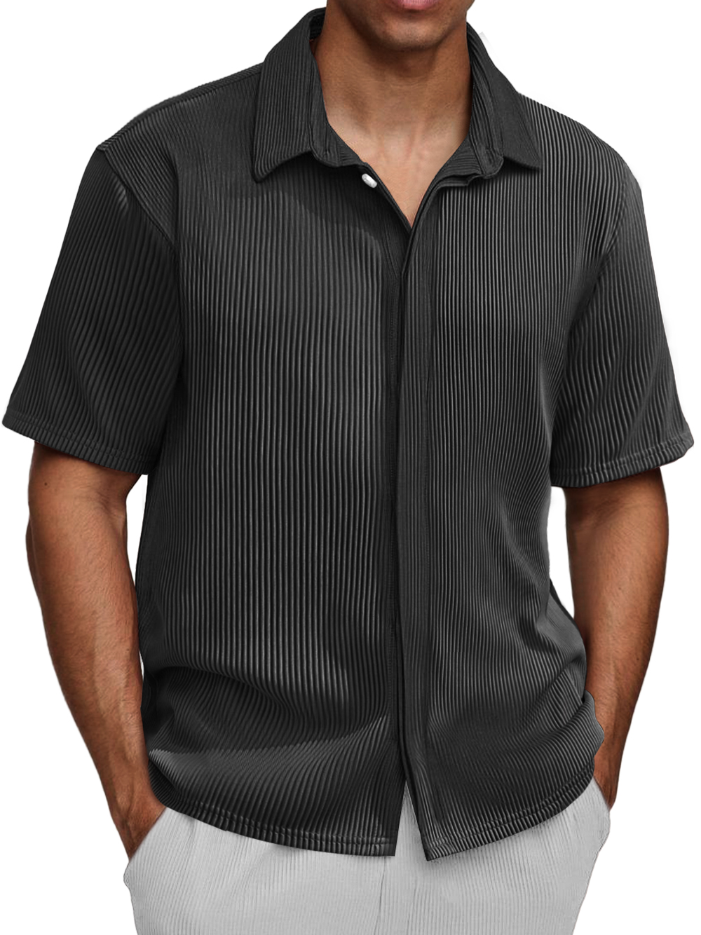 Men's Daily Ripped Casual Fashion Comfortable Short-sleeved Shirt