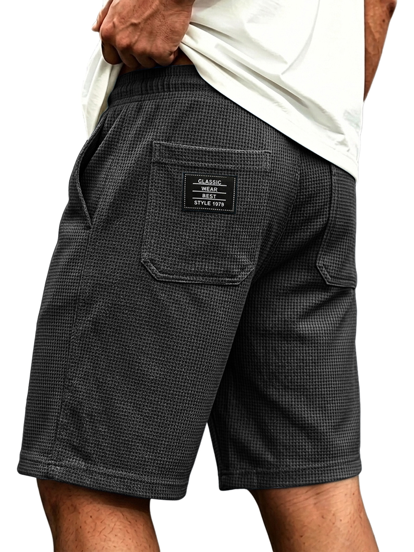Men's Linen-style Collared Faux Two-piece Casual Comfortable Short-sleeved Polo Shirt