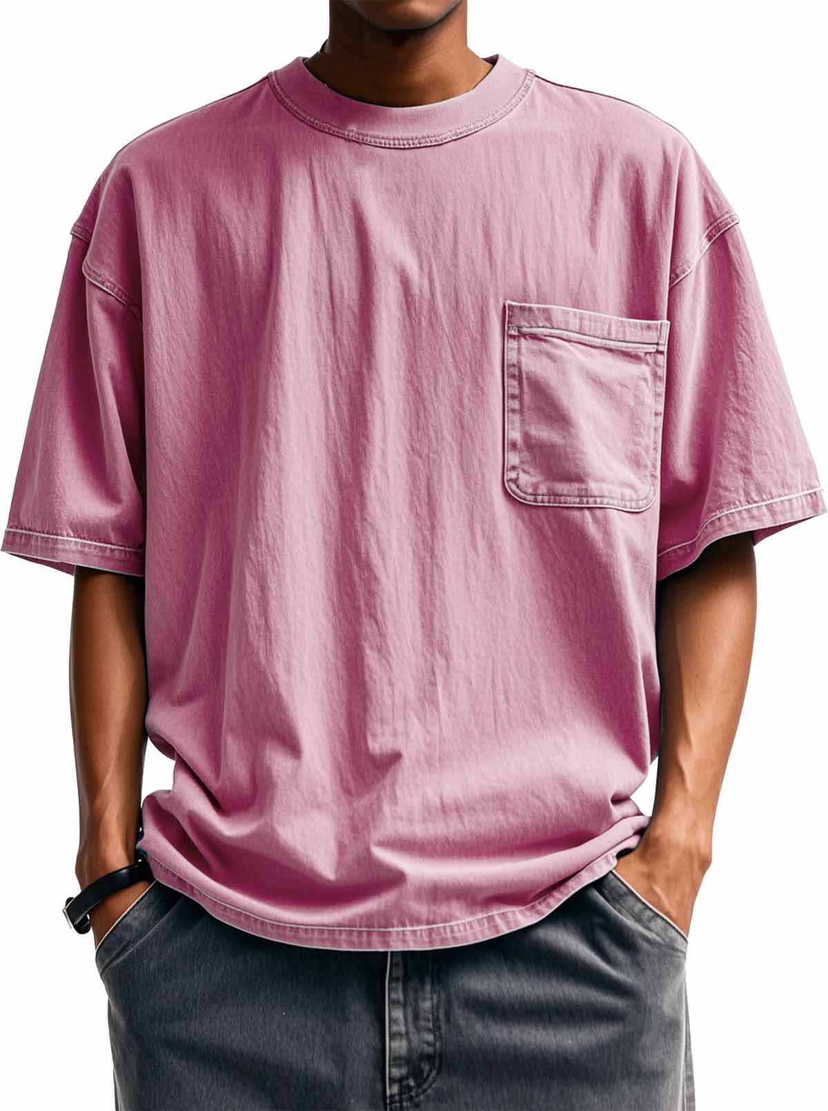 Men's Fashion Retro Round Neck Short Sleeve T-Shirt