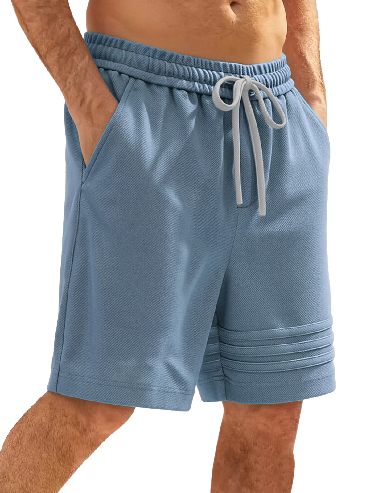 Men's Casual And Comfortable Beach Shorts With Simple Seams And Stitching Design