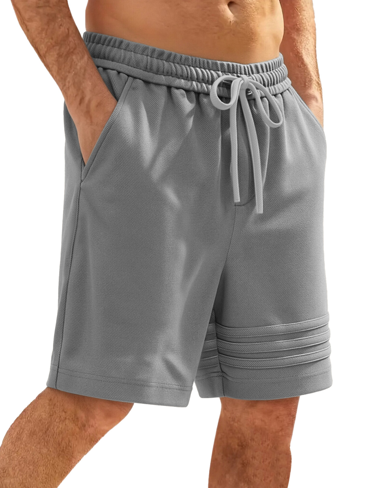 Men's Casual And Comfortable Beach Shorts With Simple Seams And Stitching Design