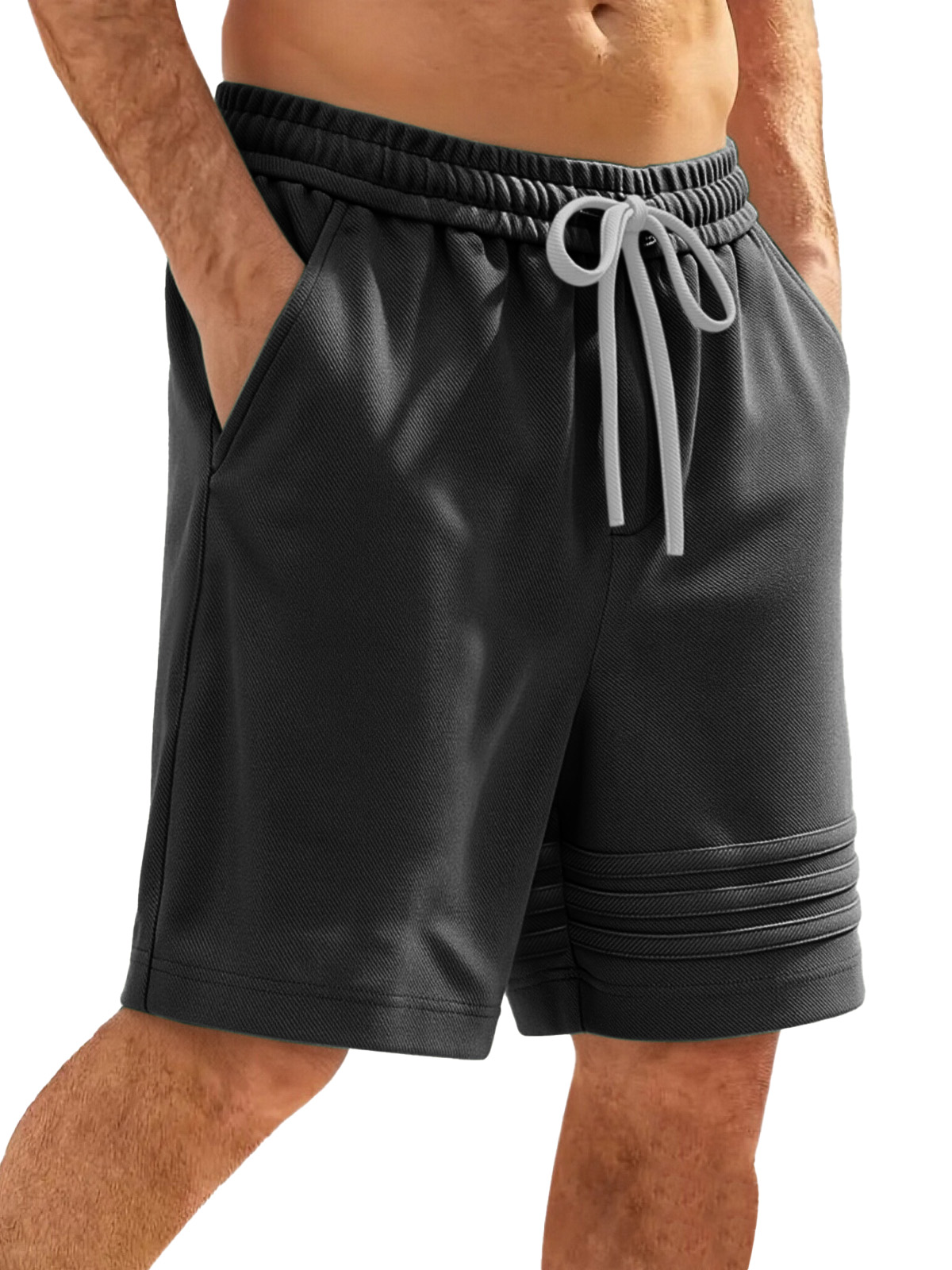 Men's Casual And Comfortable Beach Shorts With Simple Seams And Stitching Design