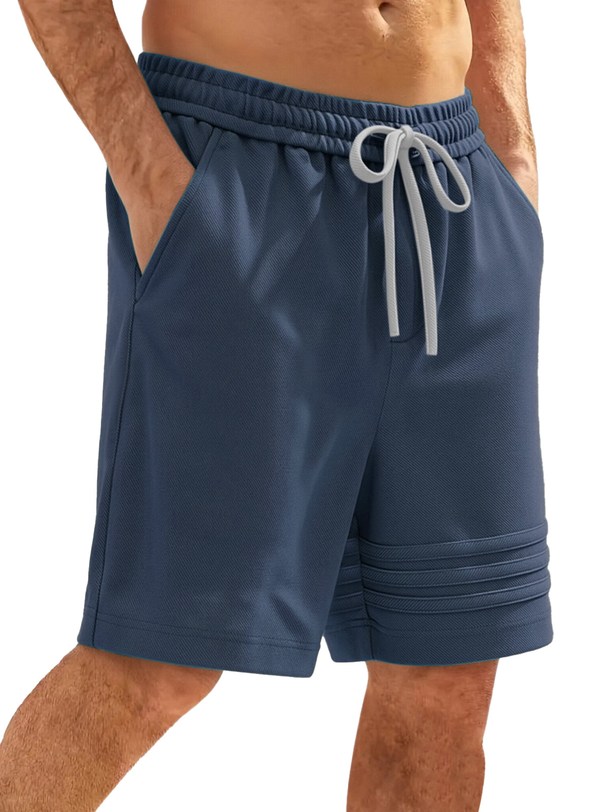 Men's Casual And Comfortable Beach Shorts With Simple Seams And Stitching Design