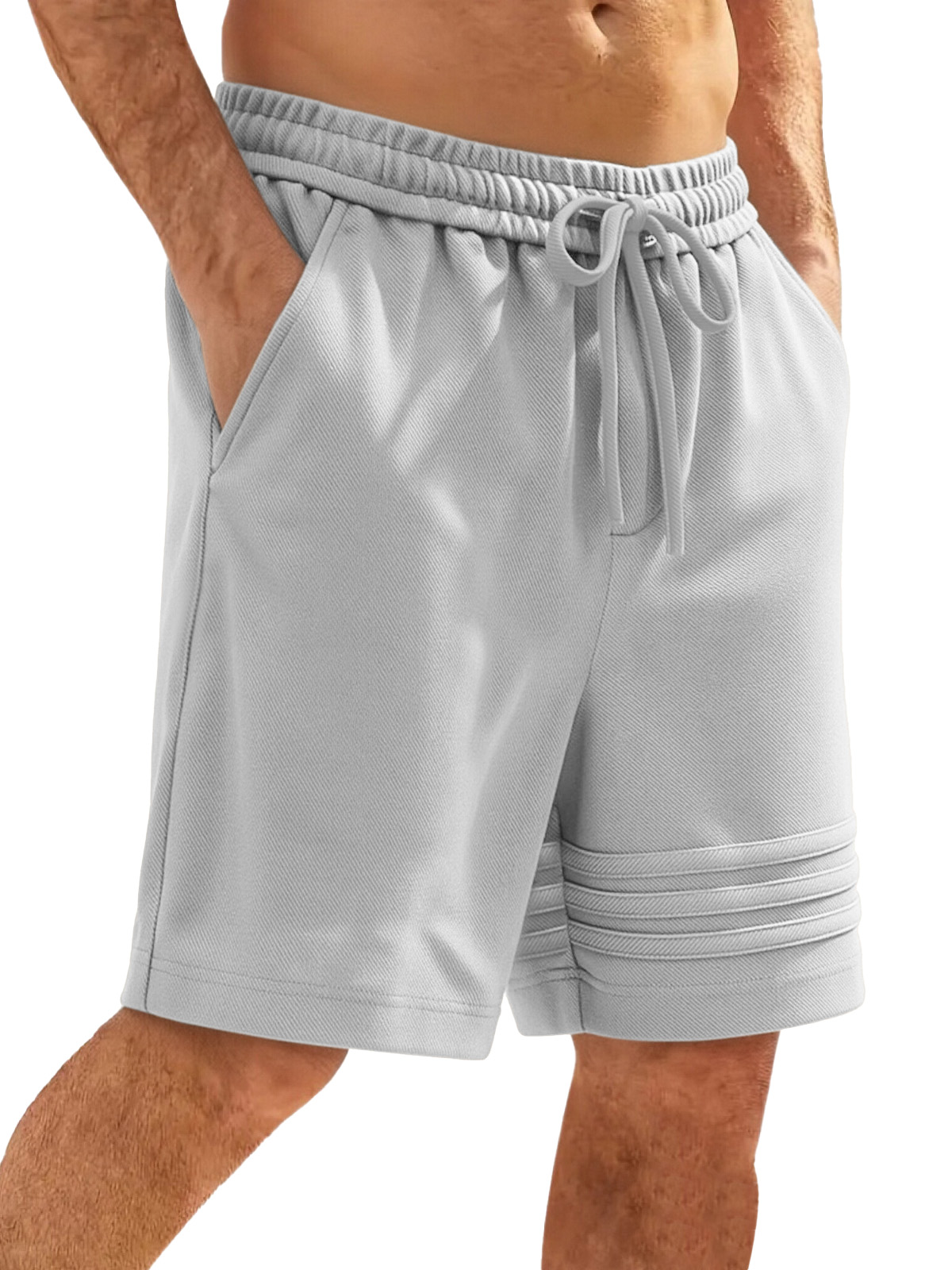 Men's Casual And Comfortable Beach Shorts With Simple Seams And Stitching Design
