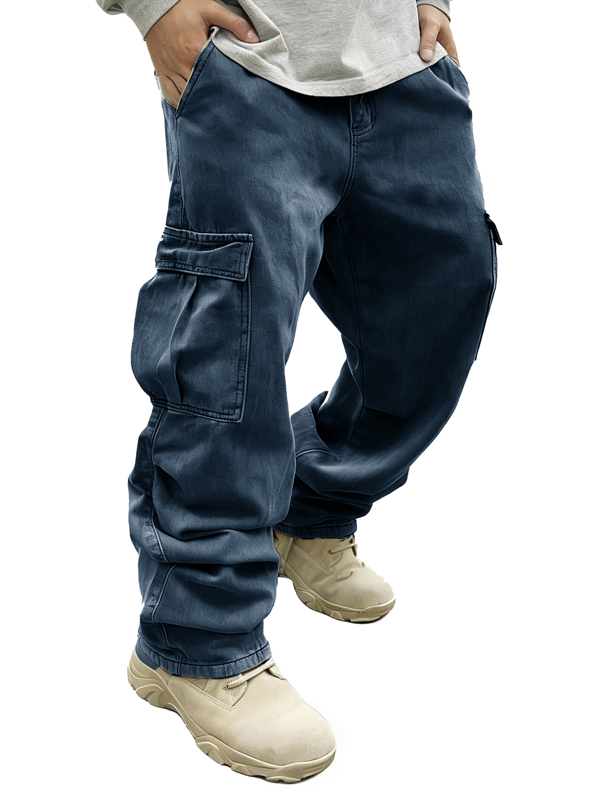 Men's Fashion Retro Pocket Loose Cargo Pants