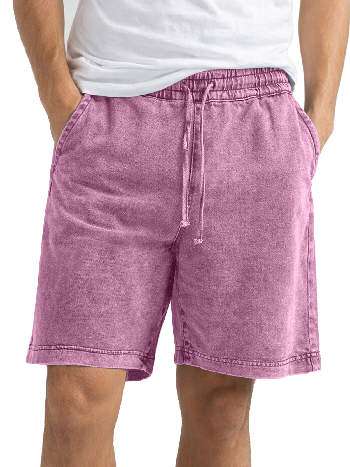 Men's simple retro distressed all-match comfortable loose shorts