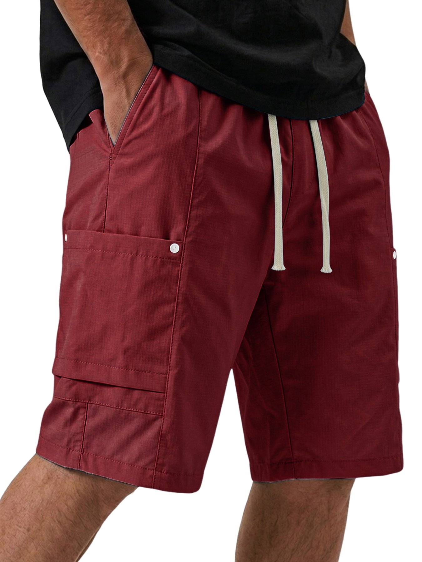 Men's Casual Breathable Multi-pocket Loose Cargo Shorts