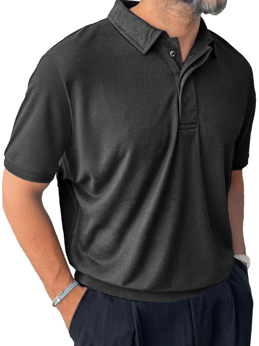 Men's Casual Everyday Lapel Short-sleeved Polo Shirt