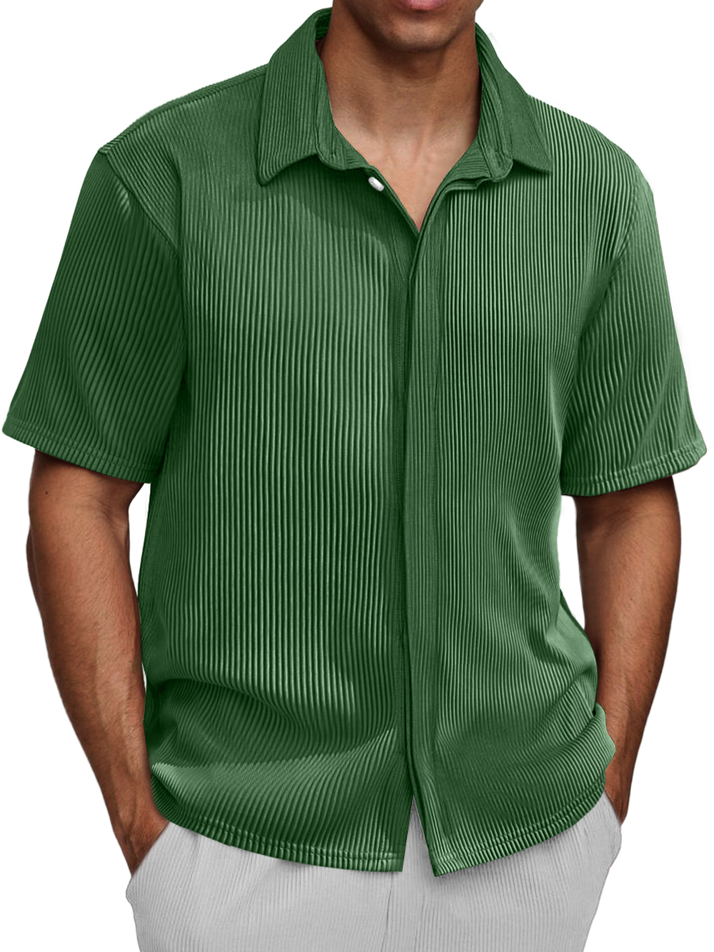 Men's Daily Ripped Casual Fashion Comfortable Short-sleeved Shirt