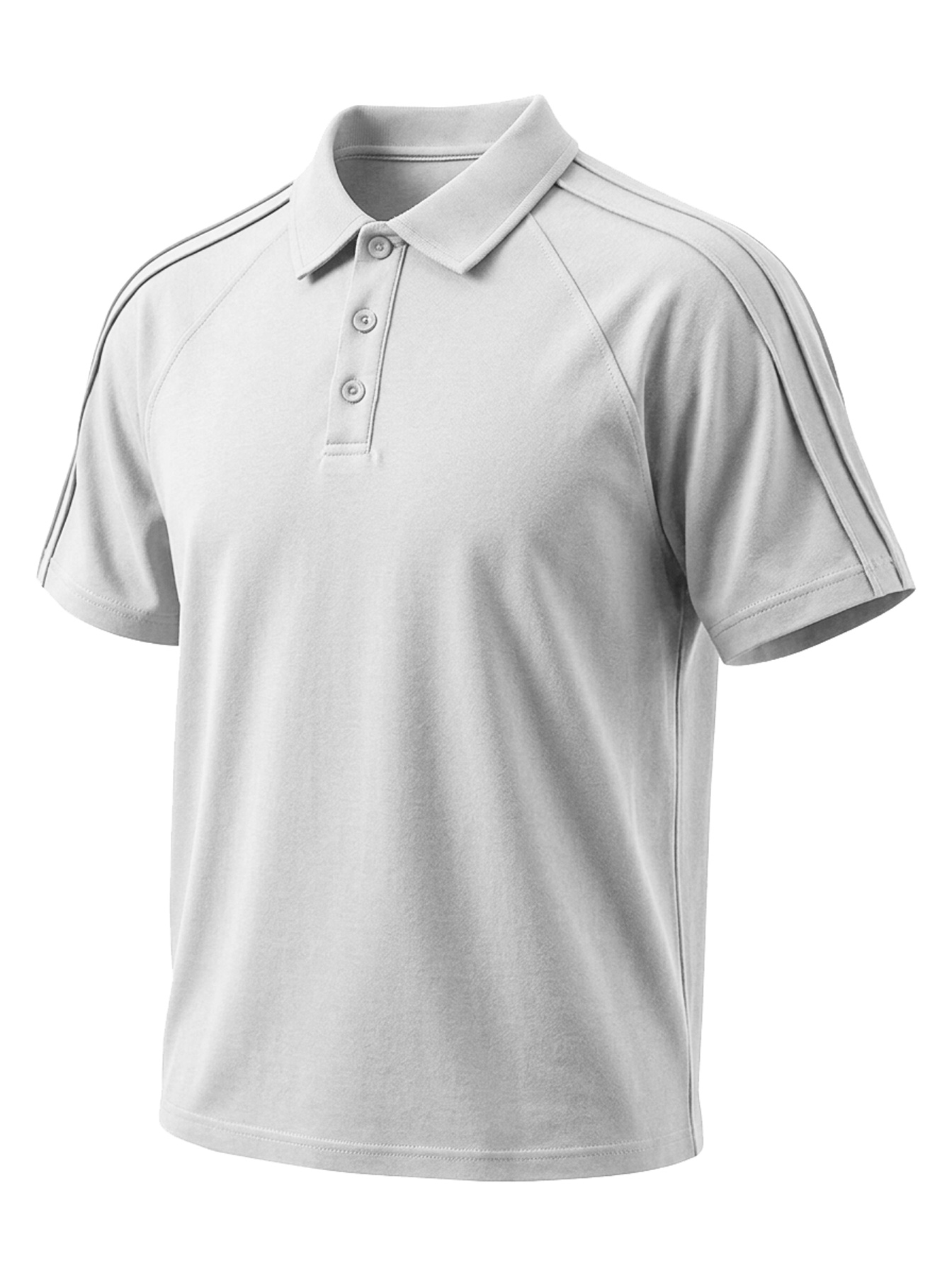 Men's Casual Collared Button Deconstructed Short-Sleeve Polo Shirt