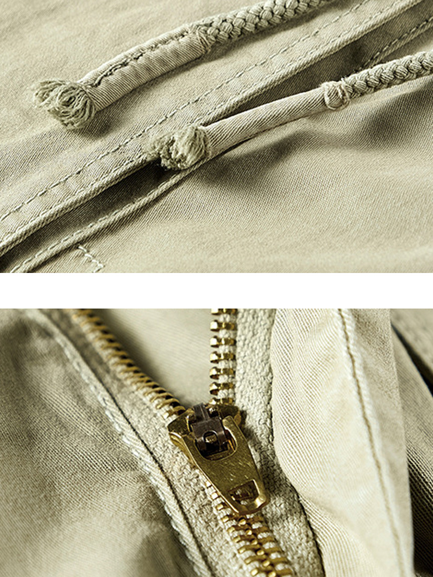 Men's Cotton Patch Pocket Casual Loose Cargo Shorts