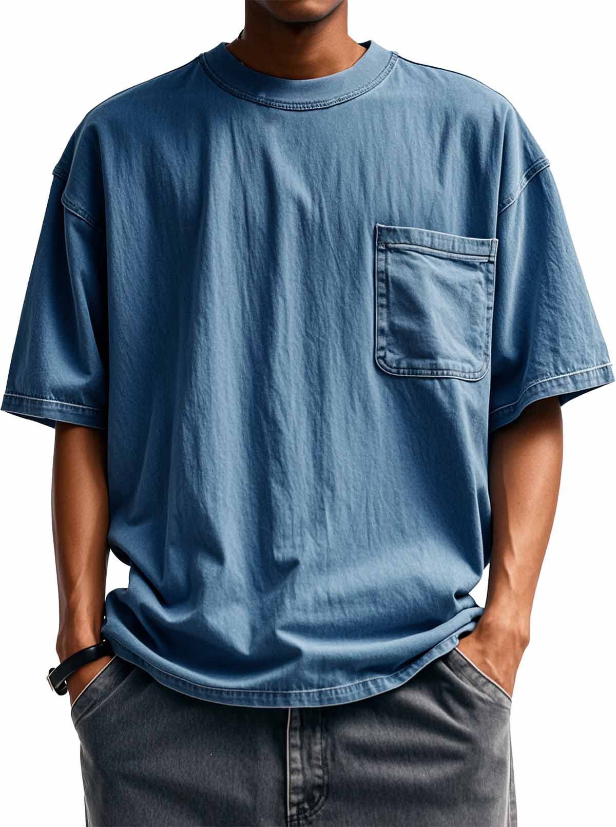 Men's Fashion Retro Round Neck Short Sleeve T-Shirt