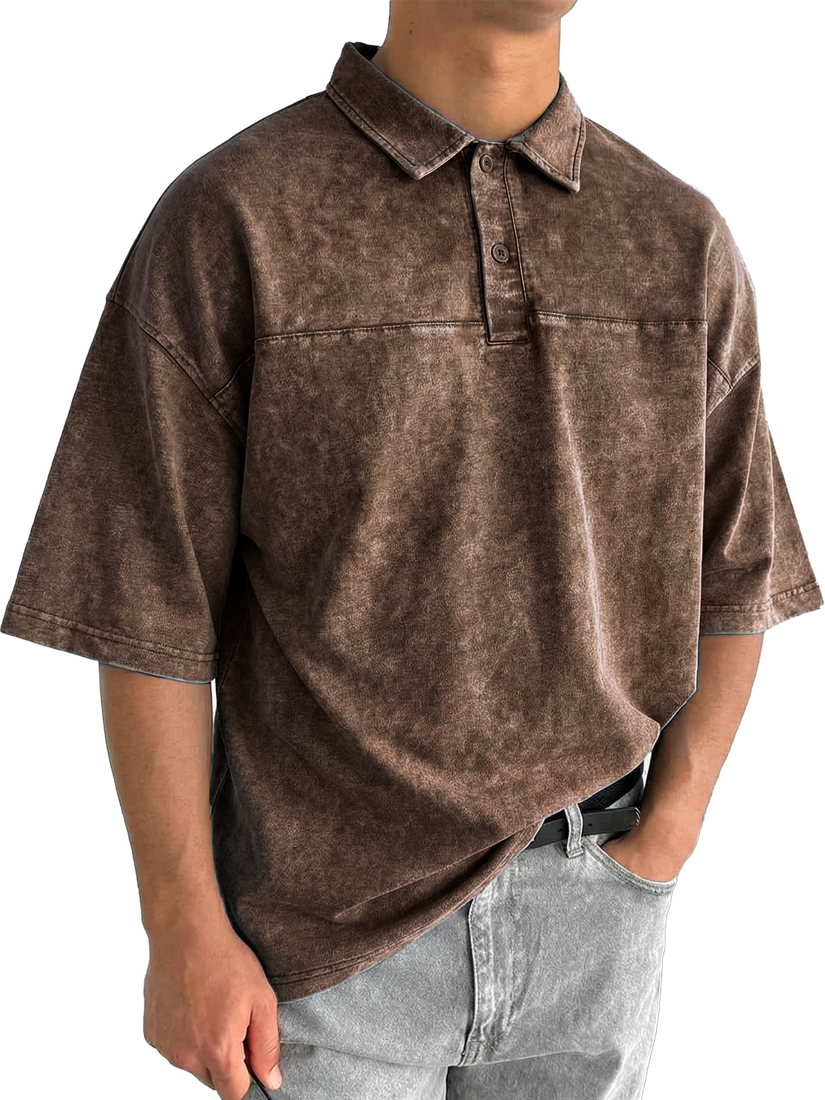 Men's Retro Fashion Collared Short-Sleeve Polo Shirt