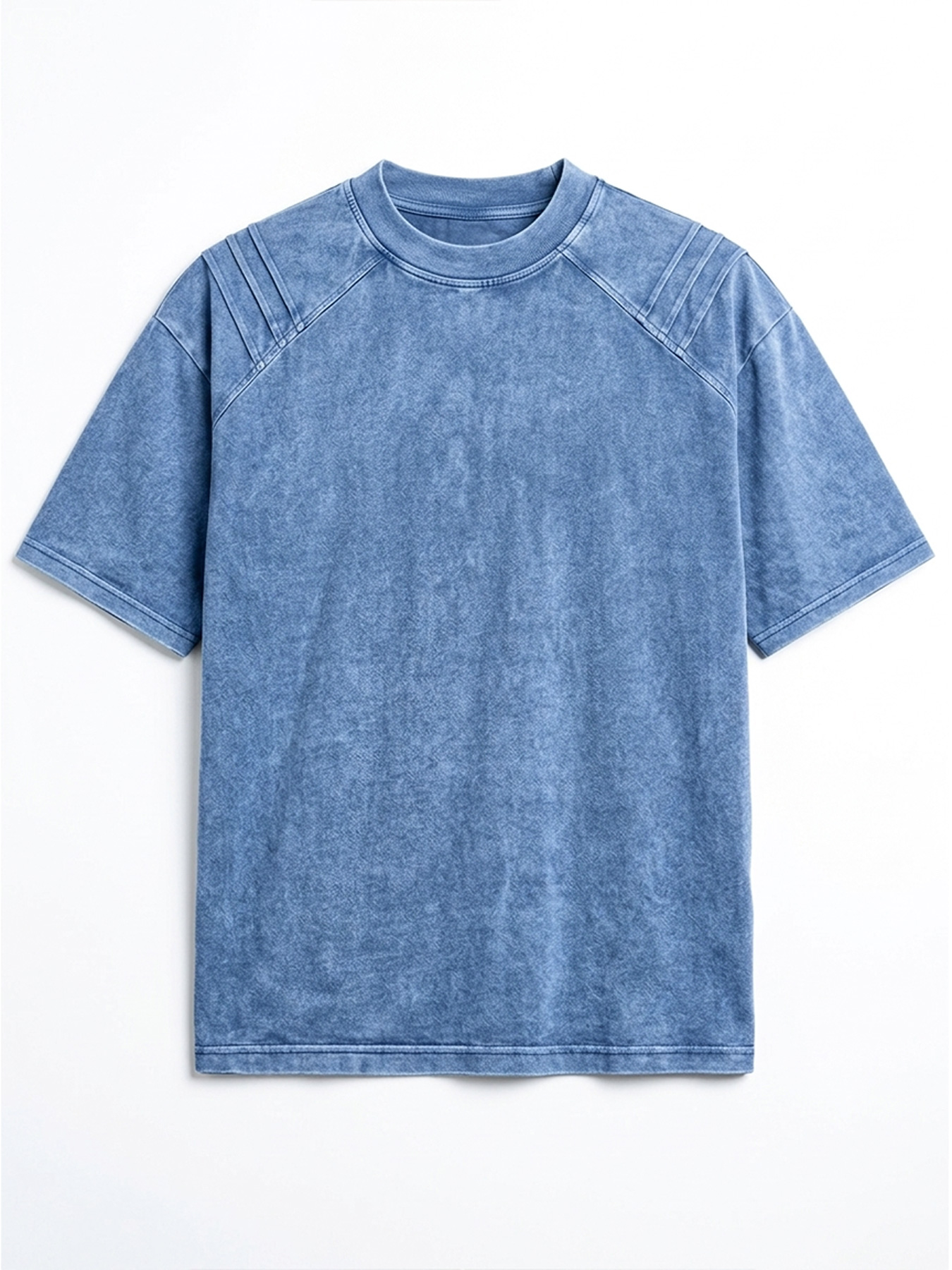 Men's Retro Crew Neck Deconstructed Casual Short-Sleeve T-Shirt