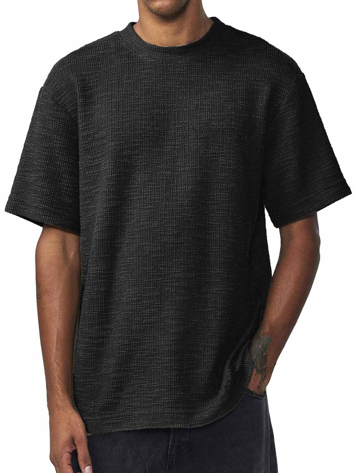 Men's Fashion Casual Retro Round Neck Short Sleeve T-Shirt
