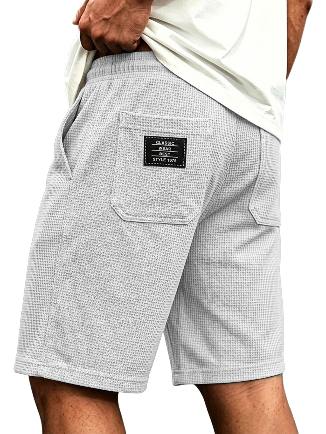 Men's Linen-style Collared Faux Two-piece Casual Comfortable Short-sleeved Polo Shirt