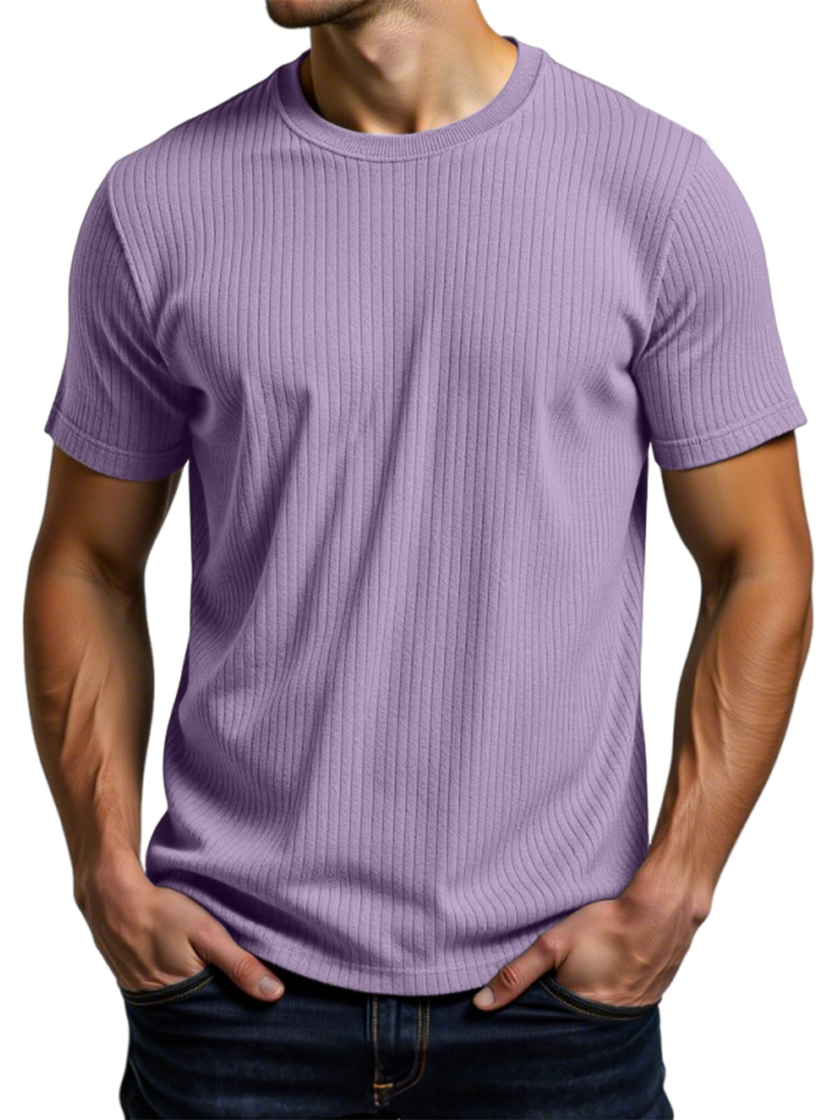 Men's Casual Daily Pit Short-sleeved T-shirt