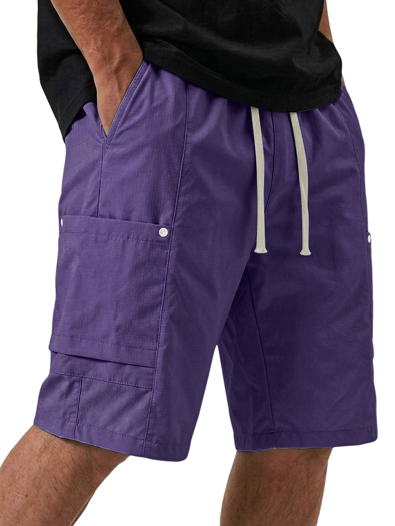 Men's Casual Breathable Multi-pocket Loose Cargo Shorts