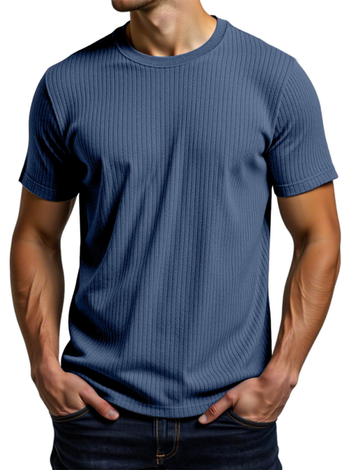 Men's Casual Daily Pit Short-sleeved T-shirt